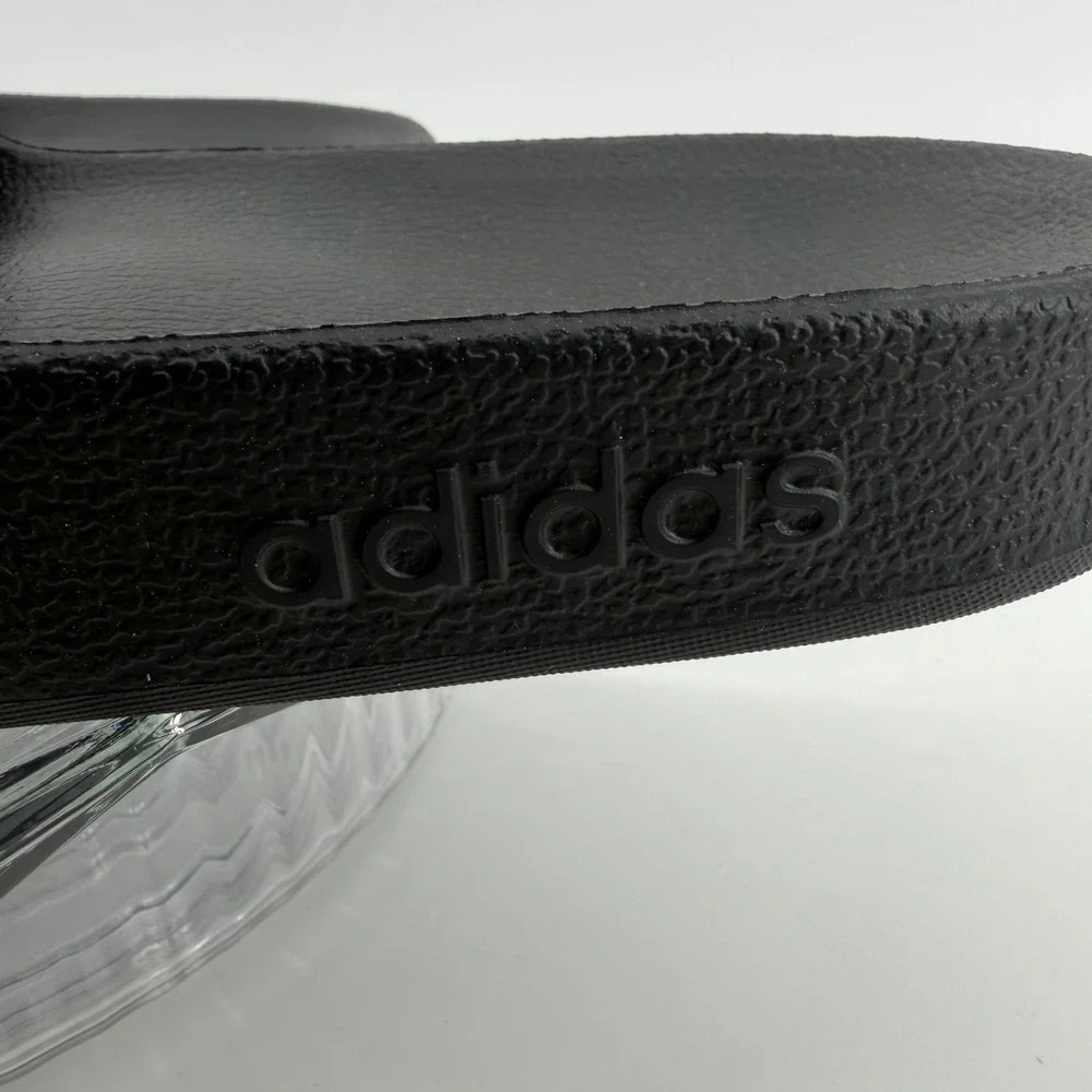 adidas Adilette Aqua Slides‎ Core Black Mens 13 Womens 14 F35550 Sandals NEW